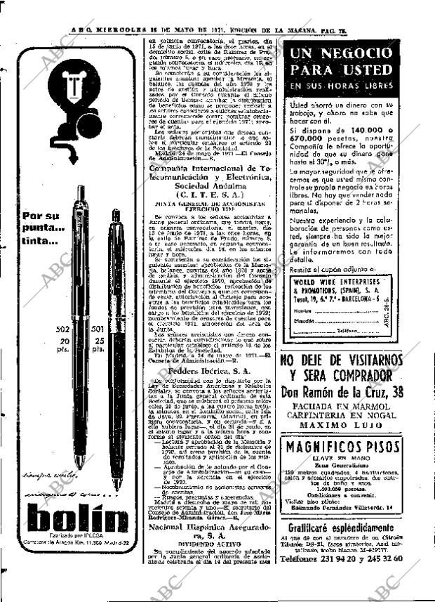 ABC MADRID 26-05-1971 página 78