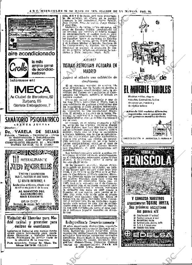 ABC MADRID 26-05-1971 página 84