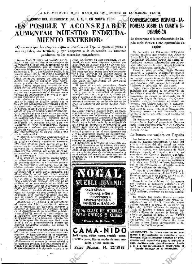 ABC MADRID 28-05-1971 página 71
