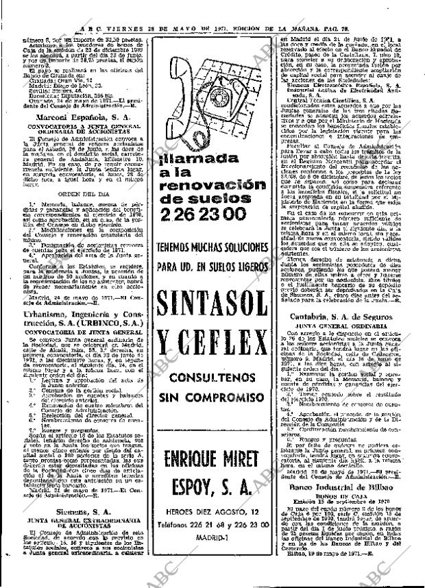 ABC MADRID 28-05-1971 página 78