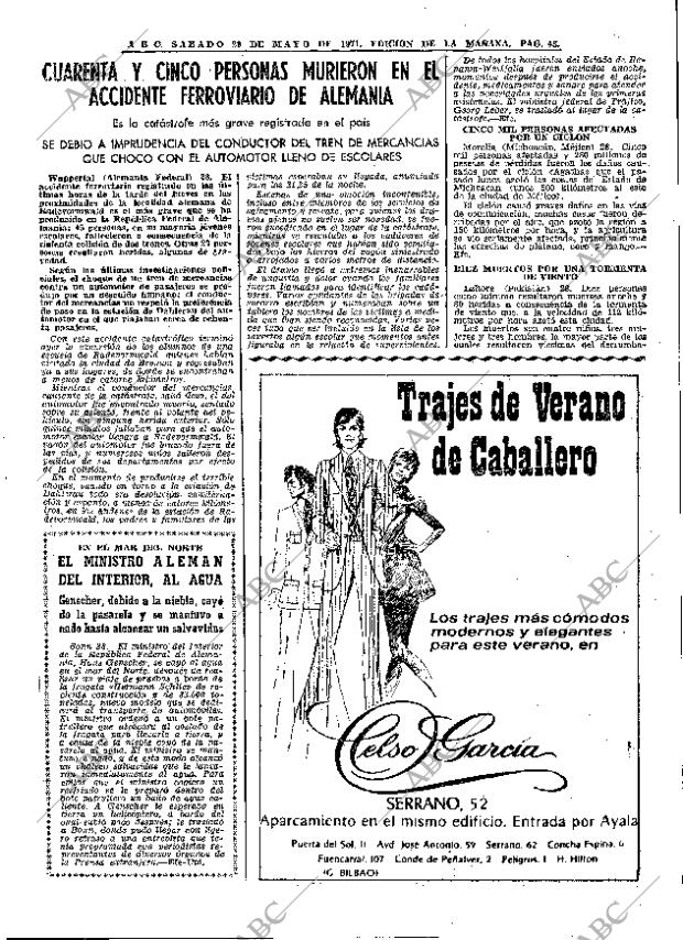 ABC MADRID 29-05-1971 página 45