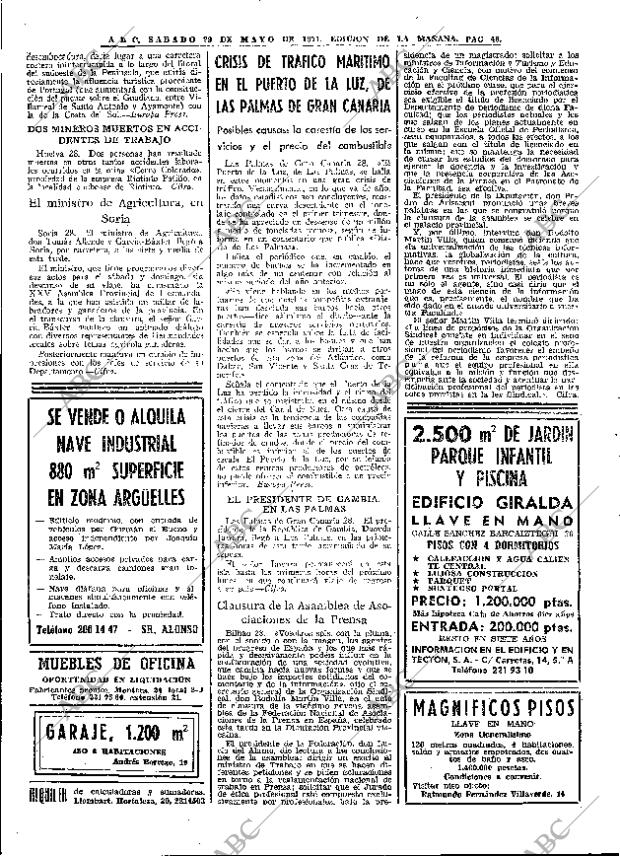 ABC MADRID 29-05-1971 página 48