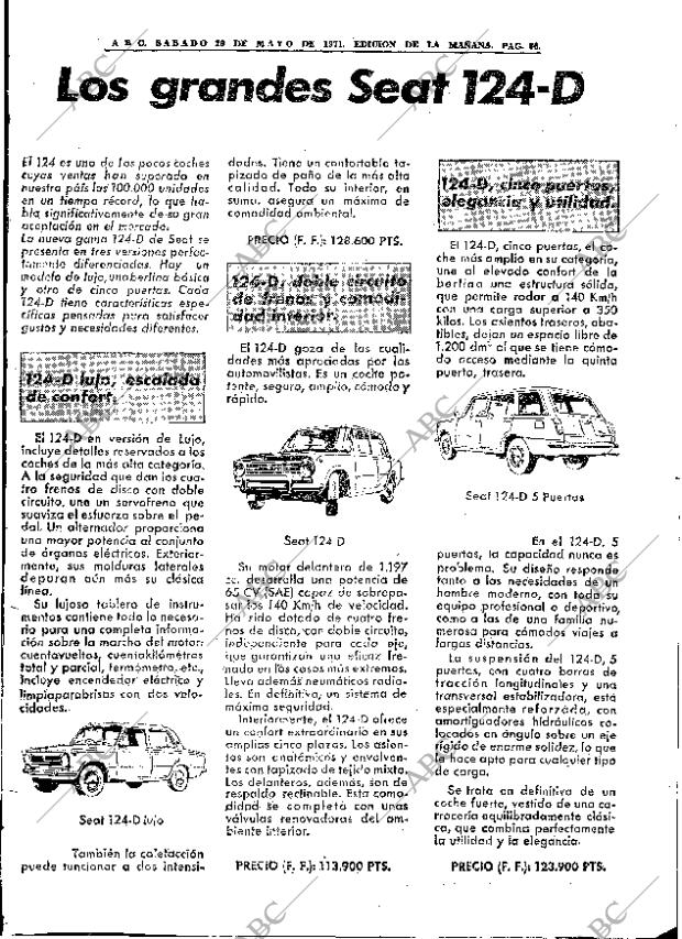 ABC MADRID 29-05-1971 página 68