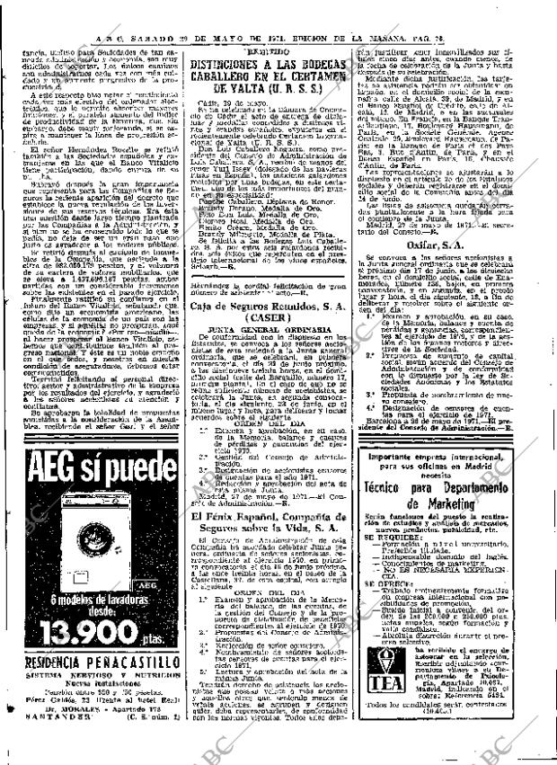 ABC MADRID 29-05-1971 página 78
