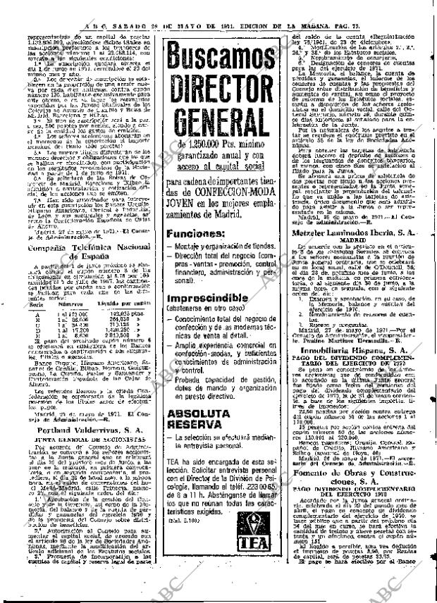 ABC MADRID 29-05-1971 página 81