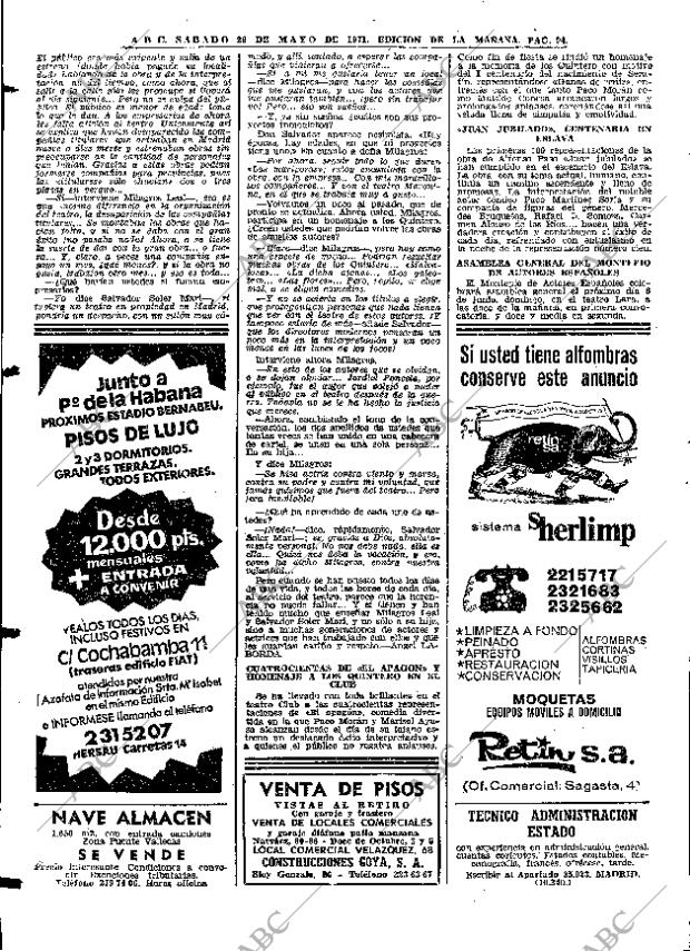 ABC MADRID 29-05-1971 página 96