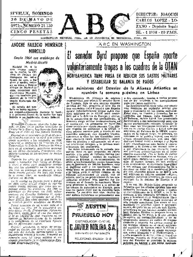 ABC SEVILLA 30-05-1971 página 31