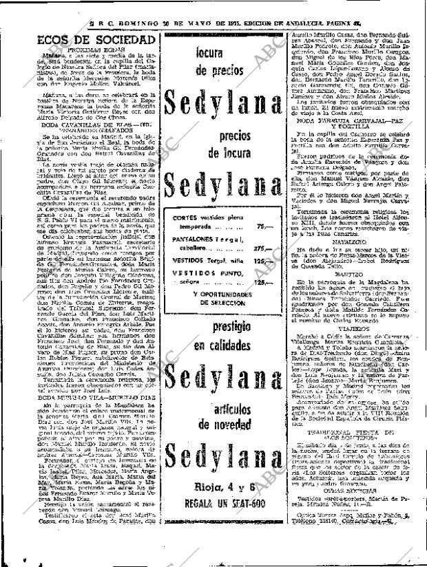 ABC SEVILLA 30-05-1971 página 48