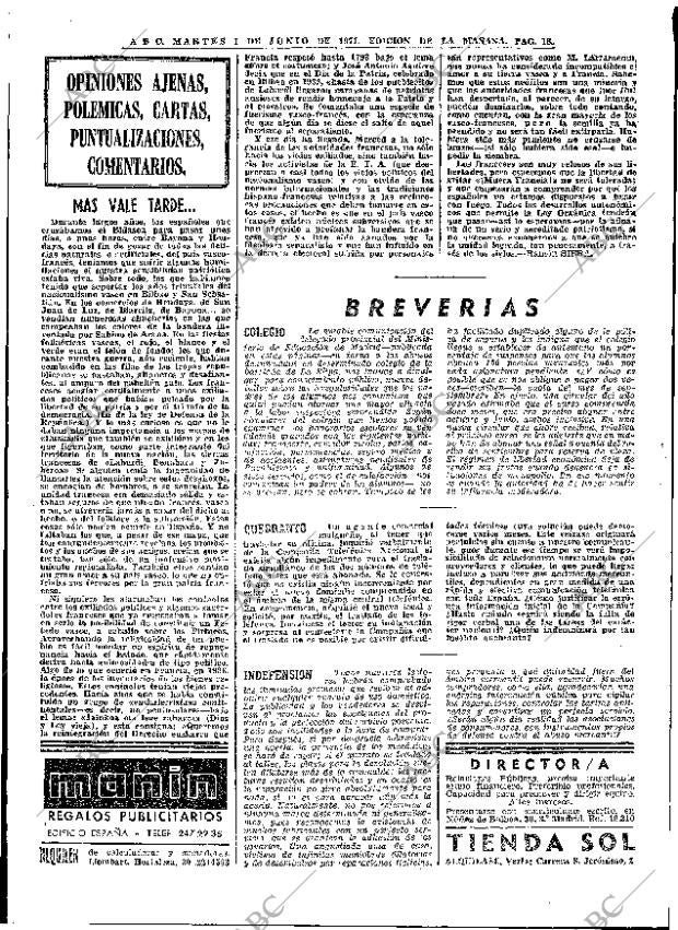 ABC MADRID 01-06-1971 página 18