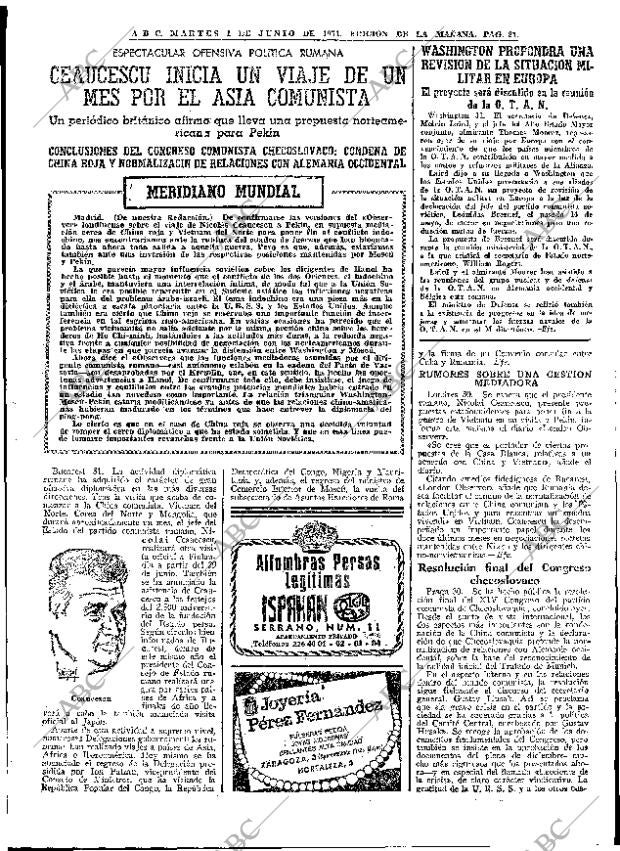 ABC MADRID 01-06-1971 página 21