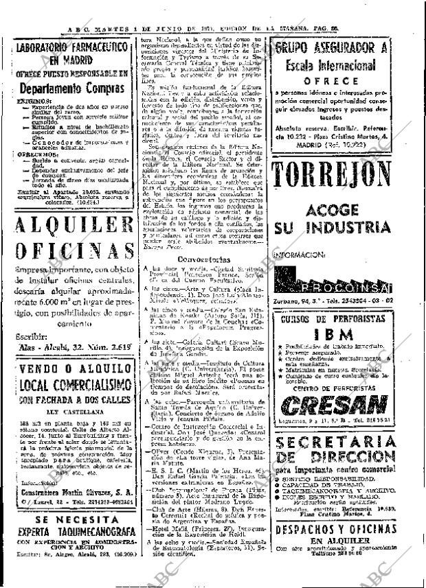 ABC MADRID 01-06-1971 página 56