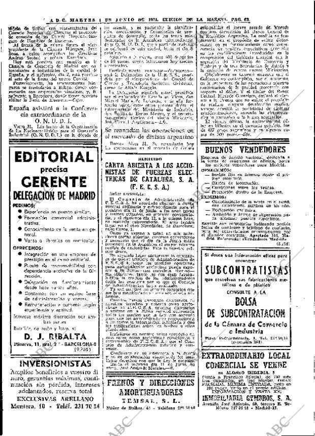 ABC MADRID 01-06-1971 página 62