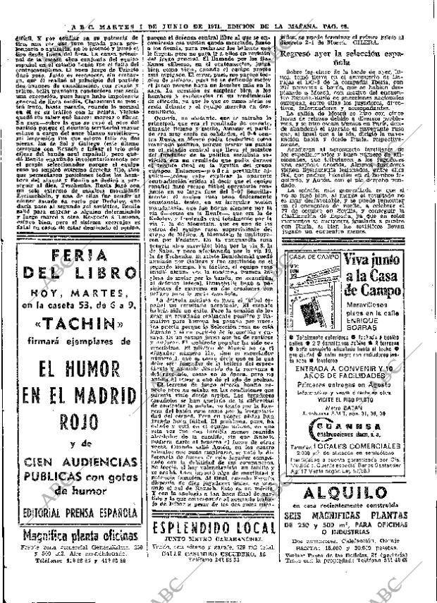 ABC MADRID 01-06-1971 página 68