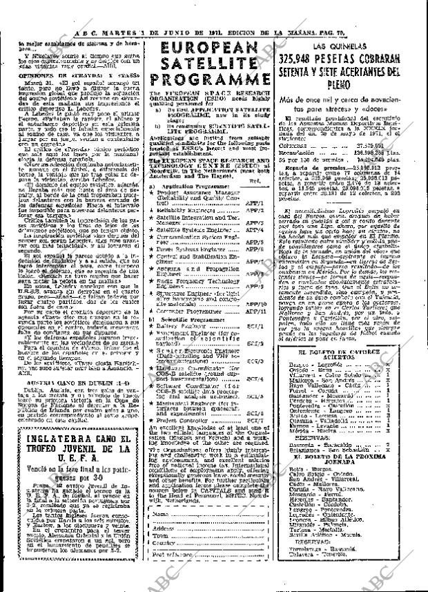 ABC MADRID 01-06-1971 página 70
