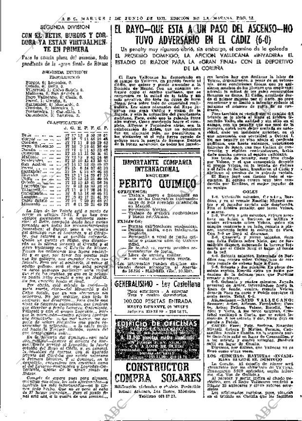 ABC MADRID 01-06-1971 página 73