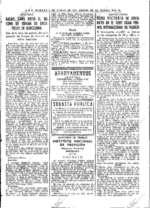 ABC MADRID 01-06-1971 página 78