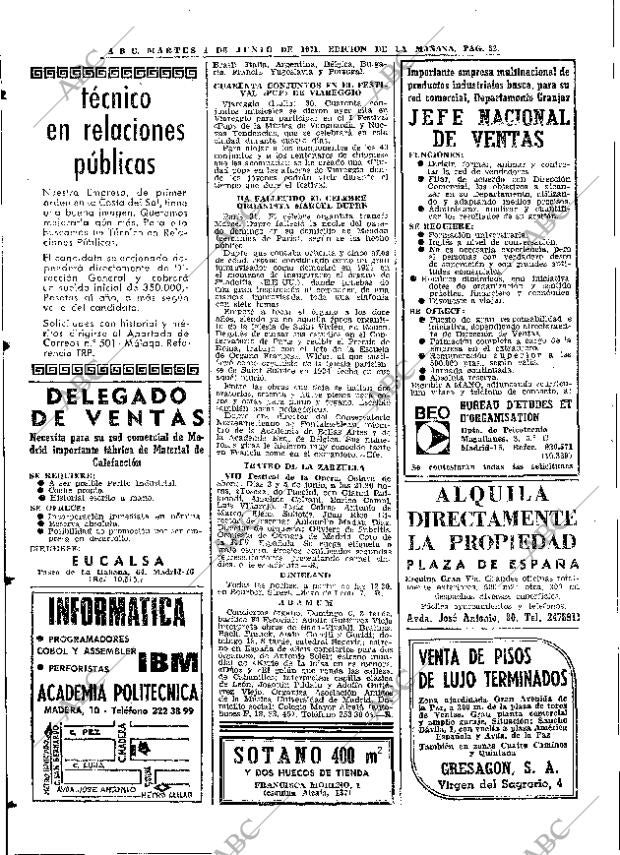 ABC MADRID 01-06-1971 página 82