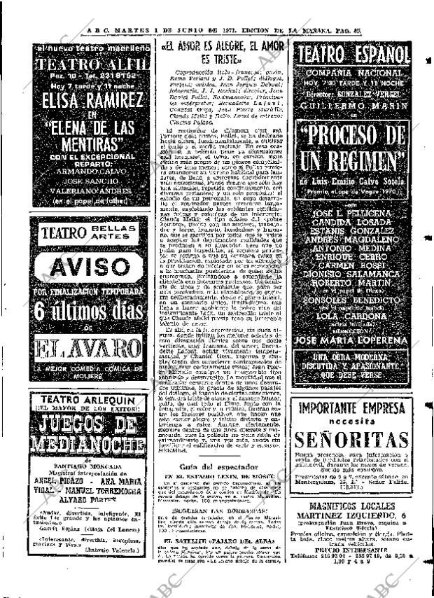 ABC MADRID 01-06-1971 página 85