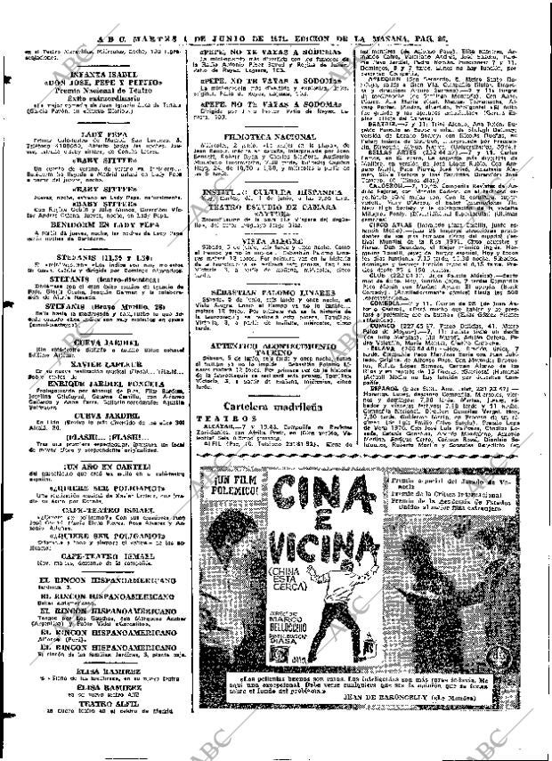 ABC MADRID 01-06-1971 página 86