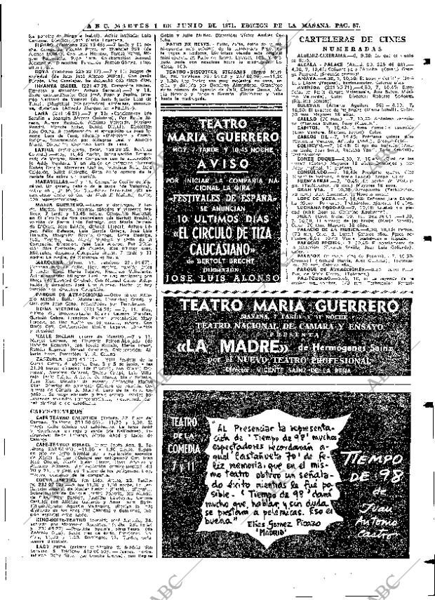 ABC MADRID 01-06-1971 página 87