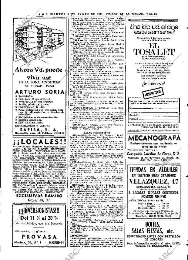 ABC MADRID 01-06-1971 página 89
