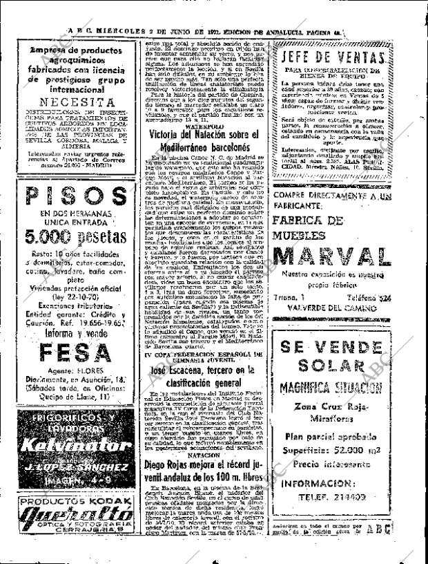 ABC SEVILLA 02-06-1971 página 48