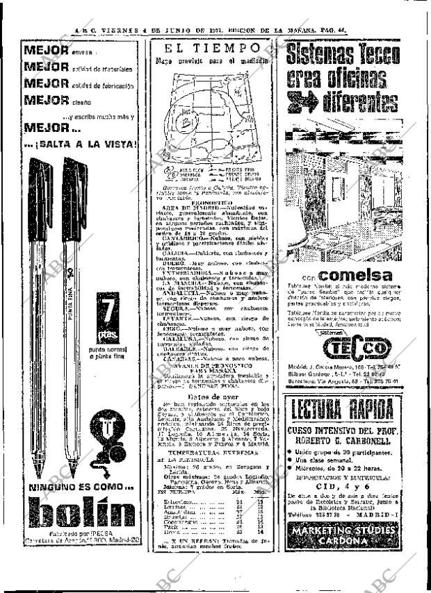 ABC MADRID 04-06-1971 página 44