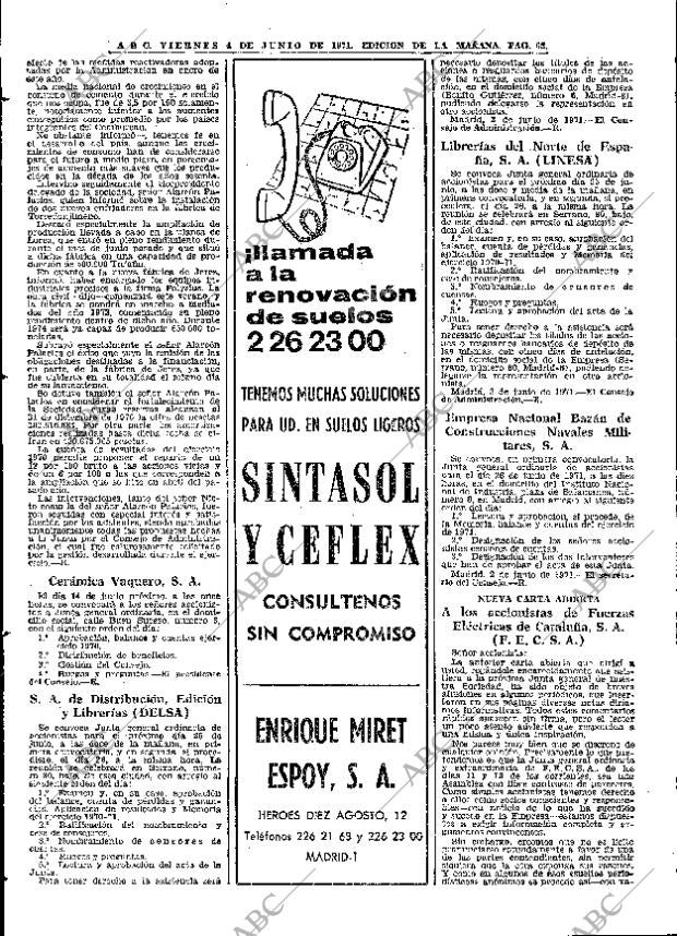 ABC MADRID 04-06-1971 página 68