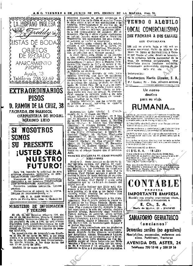 ABC MADRID 04-06-1971 página 76