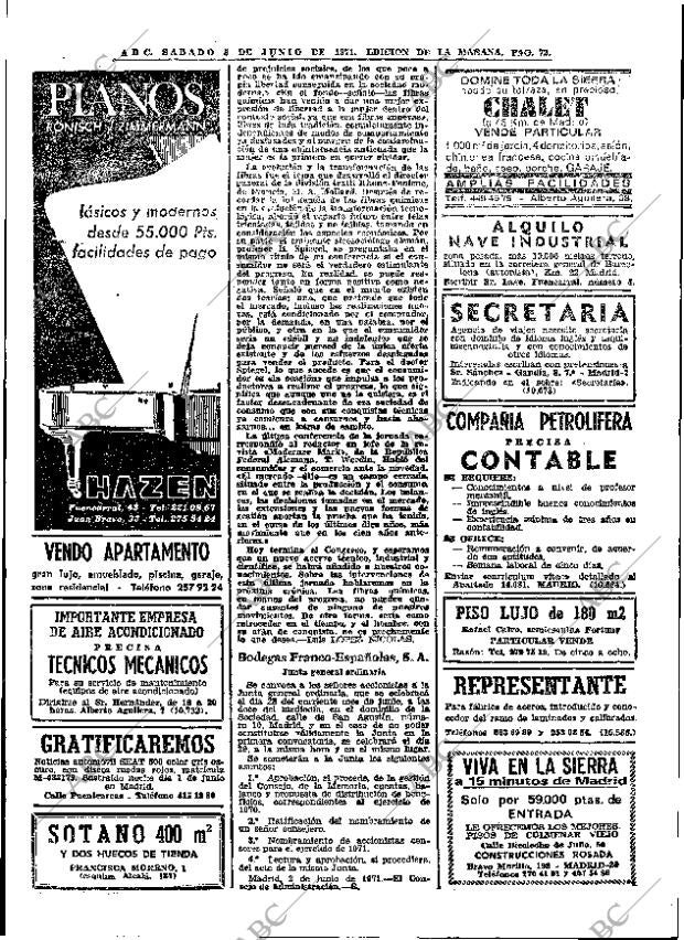 ABC MADRID 05-06-1971 página 72