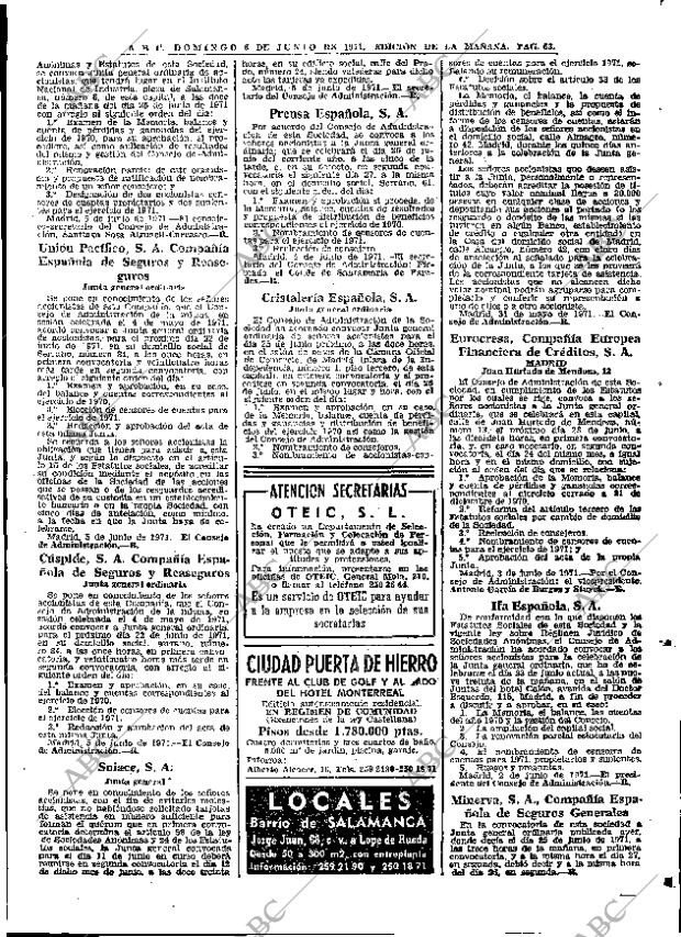 ABC MADRID 06-06-1971 página 65