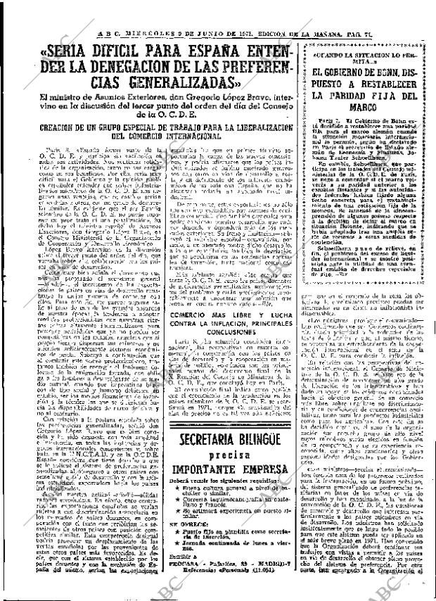 ABC MADRID 09-06-1971 página 71