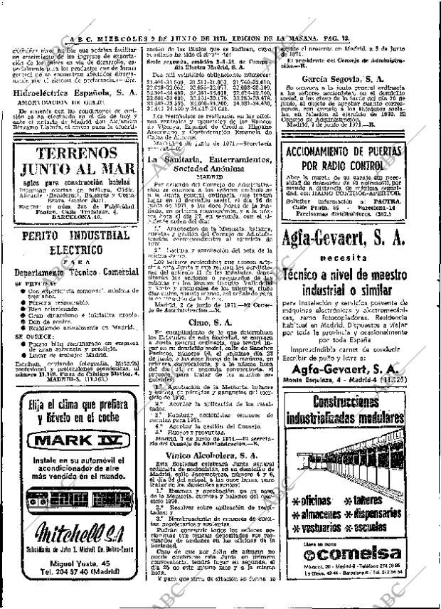 ABC MADRID 09-06-1971 página 72
