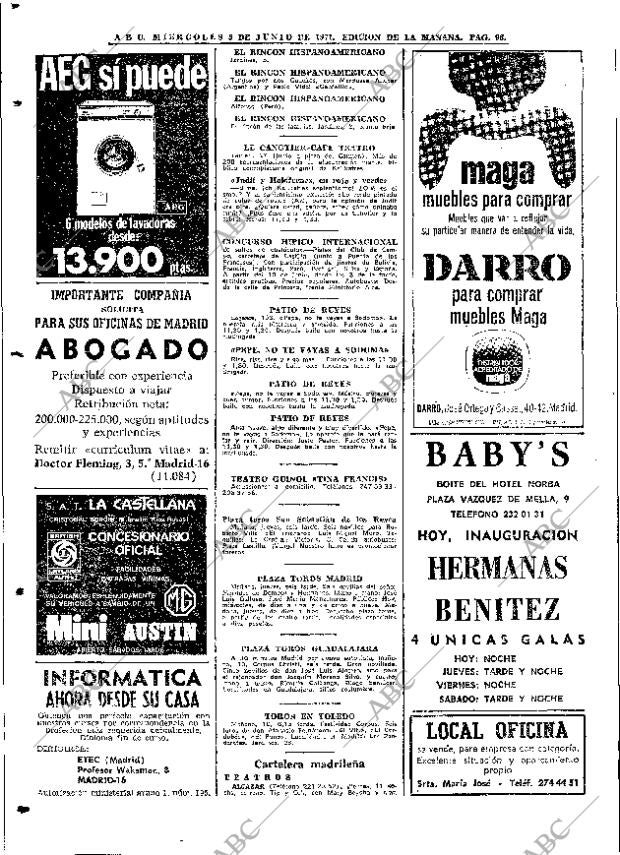 ABC MADRID 09-06-1971 página 96