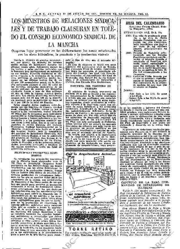 ABC MADRID 10-06-1971 página 41