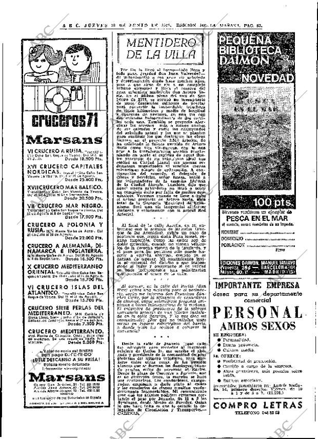 ABC MADRID 10-06-1971 página 50