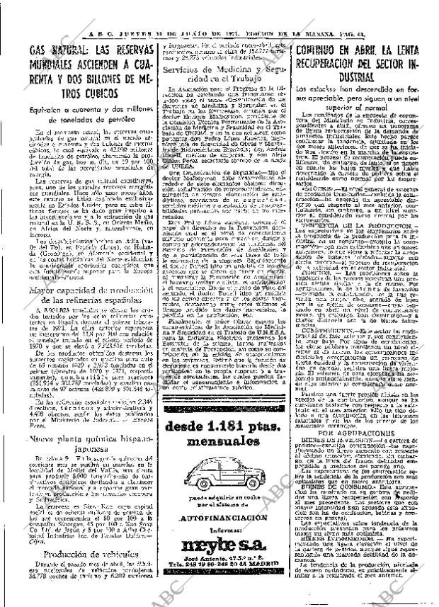 ABC MADRID 10-06-1971 página 61
