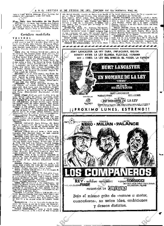 ABC MADRID 10-06-1971 página 85