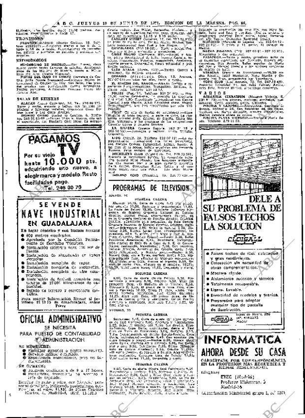ABC MADRID 10-06-1971 página 88