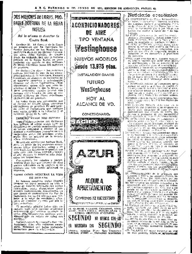 ABC SEVILLA 11-06-1971 página 43