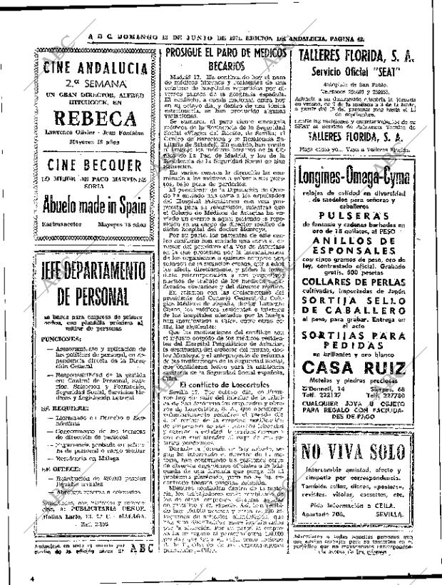 ABC SEVILLA 13-06-1971 página 42