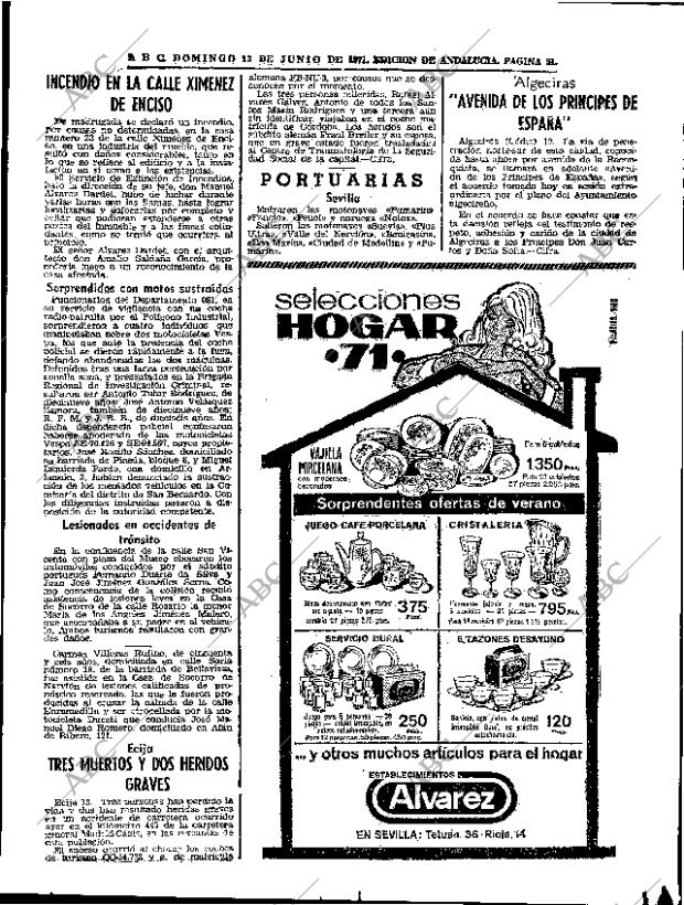 ABC SEVILLA 13-06-1971 página 51