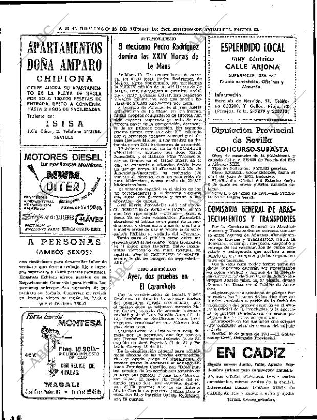 ABC SEVILLA 13-06-1971 página 62