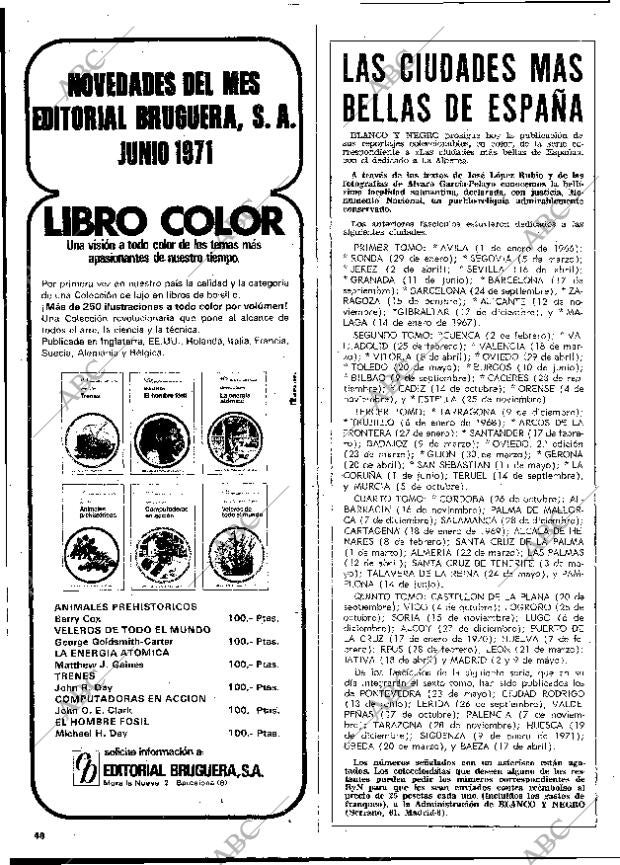 BLANCO Y NEGRO MADRID 19-06-1971 página 46
