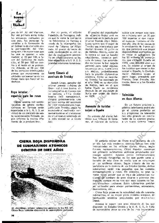 BLANCO Y NEGRO MADRID 19-06-1971 página 76