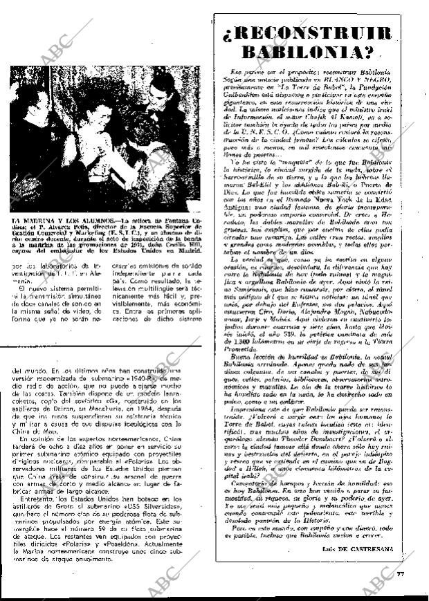 BLANCO Y NEGRO MADRID 19-06-1971 página 77