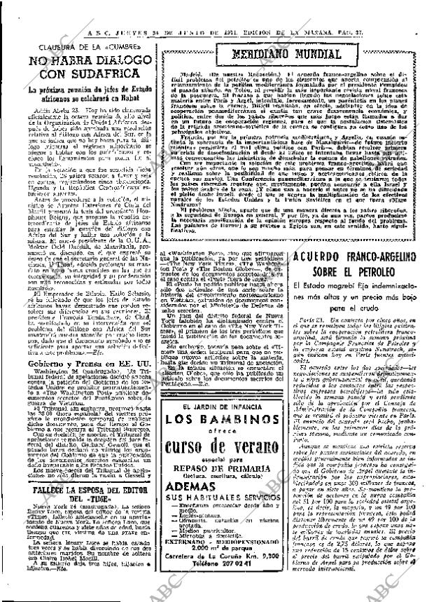 ABC MADRID 24-06-1971 página 37