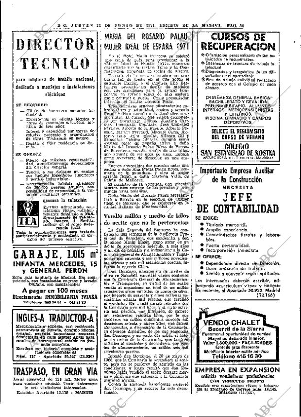 ABC MADRID 24-06-1971 página 54