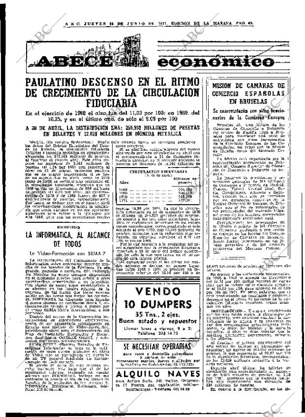 ABC MADRID 24-06-1971 página 69