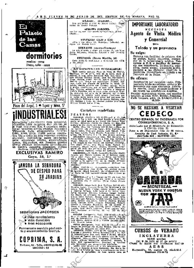 ABC MADRID 24-06-1971 página 92